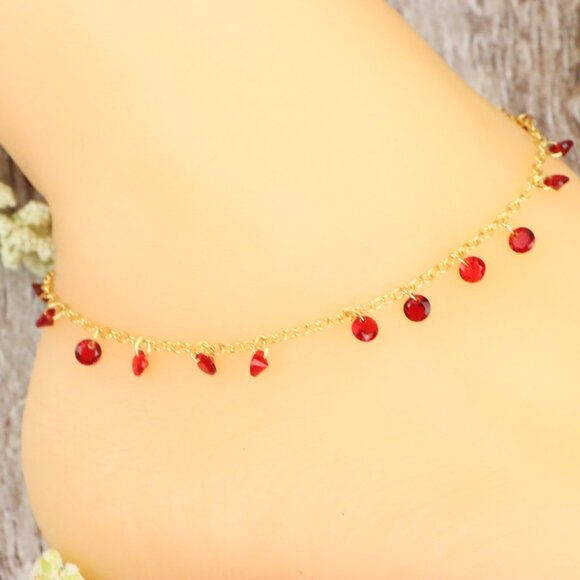 Dainty Anklet for Women – Elegant Everyday Jewelry & Perfect Gift | MLCRC2174 - Picture 2 of 10